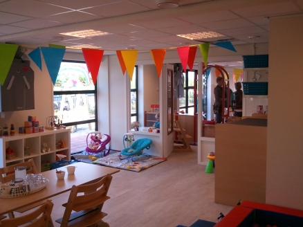 Verbouw garage tot kinderdagverblijf te Oosterblokker